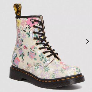 Dr. Martens Original 1460 Floral Mash Up Leather 8-Eye Boots US 5 EU 36